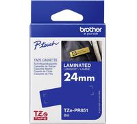 Brother Ruban laminé TZe-PR851 – Noir sur Or – 24 mm x 8 m