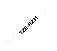 Brother Ruban P-Touch TZER231 – Noir sur blanc laminé 12 mm x 4 m – Original