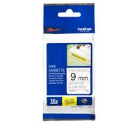 Brother TZE-S121 Ruban Laminé largeur 9 mm Noir sur Transparent 8m - TZES121