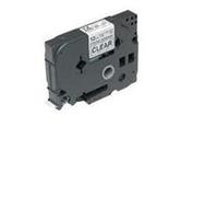 TZE-S131 - Ruban Laminé BROTHER - 12mm de large - Noir/Transparent