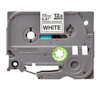 TZe-S231 - Adhésif extra fort - noir sur blanc - Rouleau (1,2 cm x 8 m) 1 cassette(s) ruban laminé - pour Brother PT-P750; P-Touch Cube PT-P910;