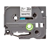 Brother TZe-S241 - Adhésif extra fort - noir sur blanc - rouleau (1,8 cm x 8 m) 1 cassette(s) ruban laminé - pour Brother PT-D600; P-Touch PT-18, 2470, 3600, D450, D800, E500, E550, H101, H500, P750,
