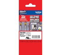Brother TZe-S251 | Ruban original Laminé adhésif puissant | 24 mm | Noir sur fond Blanc | 8M