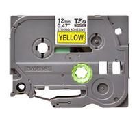 Brother TZe-S631 - Adhésif extra fort - noir sur jaune - Rouleau (1,2 cm x 8 m) 1 cassette(s) ruban laminé - pour Brother PT-D210, D600, H110; P-Touch PT-1005, 1880, E310, E800; P-Touch Cube Plus PT-P