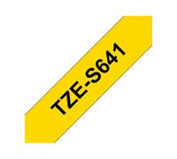 Brother TZe-S641 - (18 mm) - Noir sur jaune - Ruban