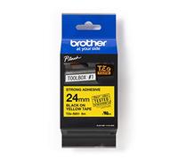 Brother TZe-S651 - (24 mm) - Noir sur jaune - Ruban