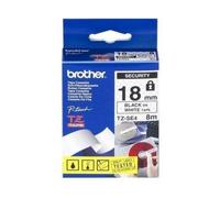 Brother Ruban TZe-SE4 18 mm Noir sur blanc