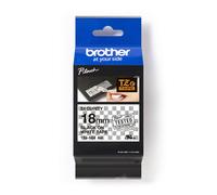 Brother TZe-SE4 Labelling Tape Cassette, Black on White, 18mm (W) x 8M (L), Secu
