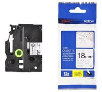 Brother TZe-SE4 |Ruban original Laminé sécuritaire adhésif puissant | 18 mm | Noir sur fond Blanc | 8M