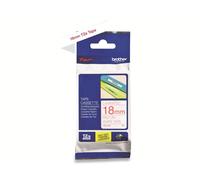 Brother TZe-242 - (18 mm) - Rouge sur blanc - Ruban
