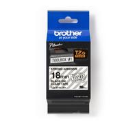 brother TZe Tape TZe S141 ruban d'écriture extra fort 18 mm noir transparent