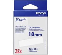 Brother Ruban de nettoyage TZe-CL4 1,8 cm x 8 m — 1 cassette