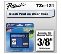 Brother TZE121 Ruban 9 mm Noir/Transparent