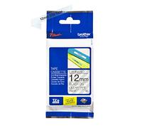 Brother TZE131 Ruban Noir sur Transparent 12 mm