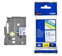 BROTHER TZE133 - Bleu sur transparent