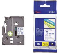 Brother TZE223 TZe-223 Cartouche de ruban - laminé, 9 mm x 8 m, bleu sur blanc