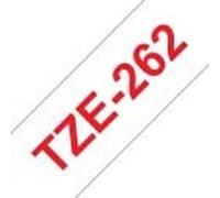 Brother tze262 ruban laminé générique d'étiquettes - texte rouge sur fond blanc - largeur 36mm x 8 mètres
