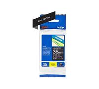 Brother Ruban pour étiqueteuse TZe-365 blanc sur noir 36 mm