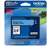Brother TZE541 | Cassette à ruban originale | Noir sur fond bleu | 18mm x 8M