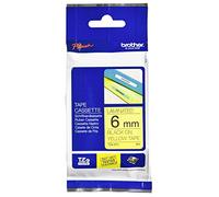 Brother Ruban TZE611 6 mm Noir/Jaune