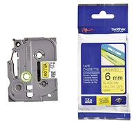 Brother TZE611 Ruban 6 mm Noir/Jaune