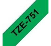 Brother tze751 ruban laminé générique d'étiquettes - texte noir sur fond vert - largeur 24mm x 8 mètres