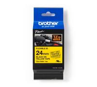 Brother® TZEFX651 Original Brother DirectLabel noir sur jaune laminé (TZE-FX651)