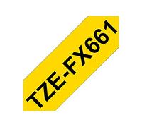 Brother Ruban d'étiquetage flexible TZe-FX661 Noir sur jaune 36 mm x 8 m
