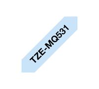 Ruban d'étiquetage pastel Brother TZe, TZ TZe-MQ531 Couleur de ruban: bleu pastel Couleur de police:noir 12 mm 4 m