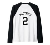 Brother Uniform No. 2 Football Bro Baseball Basketball Rugby Manche Raglan