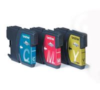 Brother Voordeelverpakking LC-1100C,M,Y ink cartridge 3 pc(s) Original Cyan, Magenta, Yellow