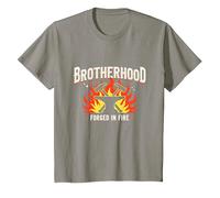 Brotherhood Forged in Fire Blacksmith Graphic, T-Shirt, Enfant, Ardoise, 6 Ans