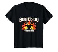 Brotherhood Forged in Fire Blacksmith Graphic, T-Shirt, Enfant, Noir, 12 Ans