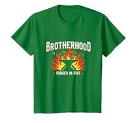 Brotherhood Forged in Fire Blacksmith Graphic, T-Shirt, Enfant, Vert Kelly, 6 Ans