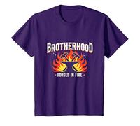 Brotherhood Forged in Fire Blacksmith Graphic, T-Shirt, Enfant, Violet, 3 Ans