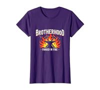 Brotherhood Forged in Fire Blacksmith Graphic, T-Shirt, Femme, Violet, M