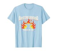 Brotherhood Forged in Fire Blacksmith Graphic, T-Shirt, Homme, Bleu Céleste, M