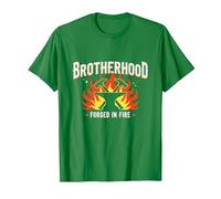 Brotherhood Forged in Fire Blacksmith Graphic, T-Shirt, Homme, Vert Kelly, L