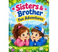 Brothers and Sisters Forever: Fun Adventures Coloring Book: 50 Big and Bold Illustrations of Siblings Playing, Helping, and Growing Together | Black and White Coloring Book for Kids Ages 4-8