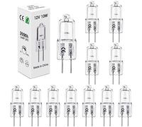 BROTOU 12er Ampoule Halogene G4, Ampoules 12V 10W 2700K Dimmable Warm White, Lampe halogène G4,pour Ampoule Hotte de Cuisine,Four,Plafonnier,Bain,Spots,Appliques Murales, Éclairage d'armoire