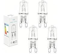 BROTOU G9 lampe de four 25W 300 degrés, ampoule halogène 230V 2800K à intensité variable G9 halogène pour fours, micro-ondes, lampes de table, ampoules, 4 pièces