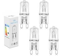 BROTOU Lampe de four G9 40 W 300 degrés, ampoule halogène 230 V 2800 K à intensité variable G9 halogène pour fours, micro-ondes, lampes de table, ampoules, 4 pièces
