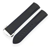 Brotte de montée en silicone en caoutchouc de 21 mm 21 mm Bandle d'alorage étanche pour IWC Mark Le Petit Prince Big Spitfire Bracelete Accessoires (Couleur: Ligne blanche orange, taille: 19 mm)