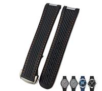 Brotte de montre en silicone en caoutchouc de 20 mm ajustement pour Omega Seamaster 300 AT150 Aqua Terra Ultra Light 8900 Bracelets de boucle de boucle en acier