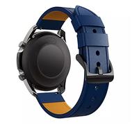 Brotte en cuir de 22 mm pour Samsung Galaxy Watch 3 41 45 mm 42 mm Bracelet pour Huawei Watch 3 GT2 46mm Pro Remplacement Bands Correa (Couleur: Black Orange Line, Taille: 22 mm Universal)