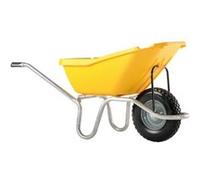 Brouette Plume 110 jaune roue increvable