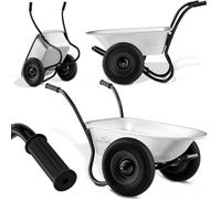 Brouette de jardin 2 roues 100 litres Capacité de charge 150 kg Transport jardinage chantier