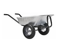 Brouette Haemmerlin expert twin 150L galvanisée roues gonflées - 306015201