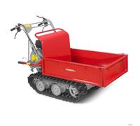 Brouette à moteur thermique à chenilles benne plateau basculante manuelle à ridelles 300KG 6,5CH 4 vitesses Torros MRP300