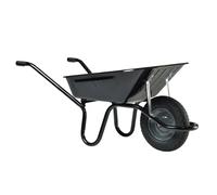 Brouette Aktiv Premium 100 litres peinte Noire roue gonflée charge utile 150 kg - HAEMMERLIN - 305000006